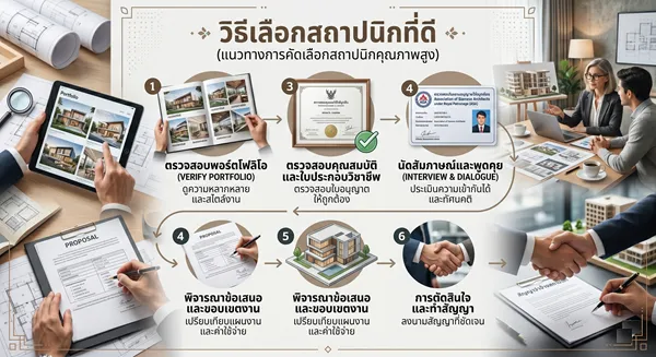 วิธีเลือกสถาปนิกที่ดี