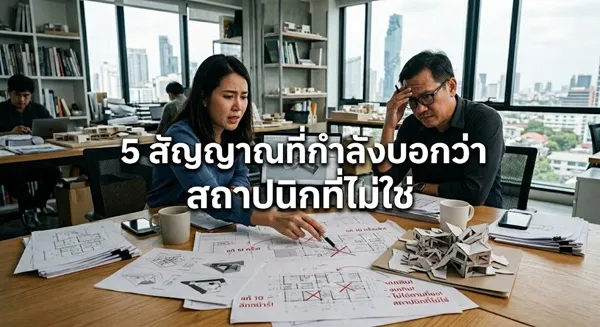 5 สัญญาณสถาปนิกที่ไม่ใช่