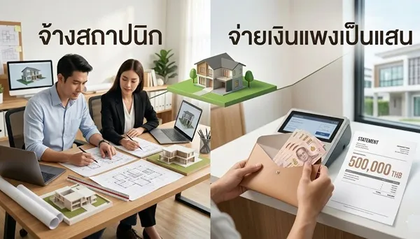 จ้างสถาปนิกจ่ายเป็นแสน